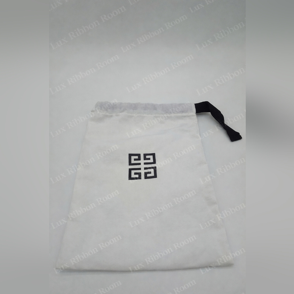 GIVENCHY White Cotton Dust Bag Drawstring Pouch 10.5x8 NWOT